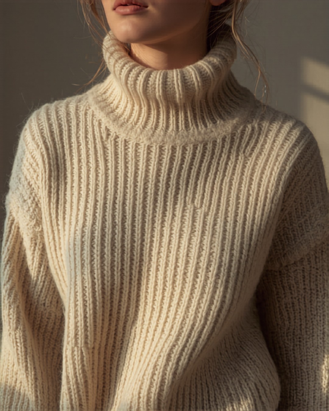 Turtleneck and mock neck sweaters for cold weather